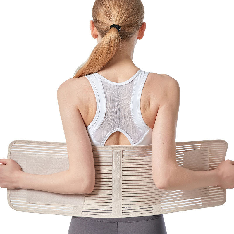 Widened fish silk waist support belt for posture correction and back support