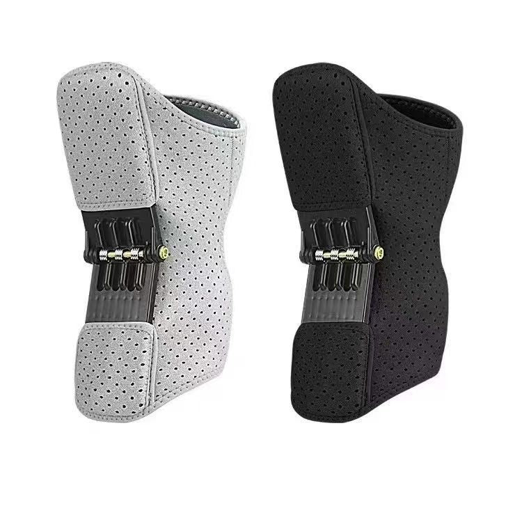 Weightlifting and squatting knee support braces for fitness training