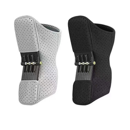 Weightlifting and squatting knee support braces for fitness training