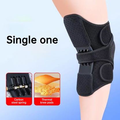Weightlifting and squatting knee support braces for fitness training