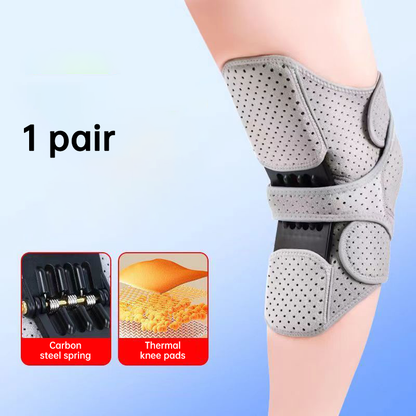 Weightlifting and squatting knee support braces for fitness training