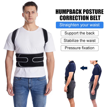 Toprunn Adjustable Posture Corrector Back Support Shoulder Back Brace Posture Correction Spine Posture Corrector Postural Fixer