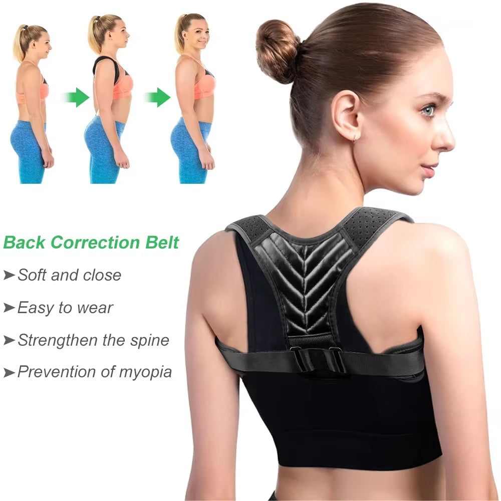 Posture Corrector for Women Men, Back Brace, Posture Trainer for Spinal Alignment &amp; Posture Support Adjustable Back Straightener