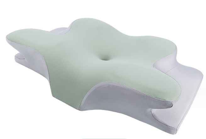 Orthopedic contour pillow for sleeping support and cervical spine comfort