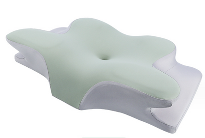 Orthopedic contour pillow for sleeping support and cervical spine comfort