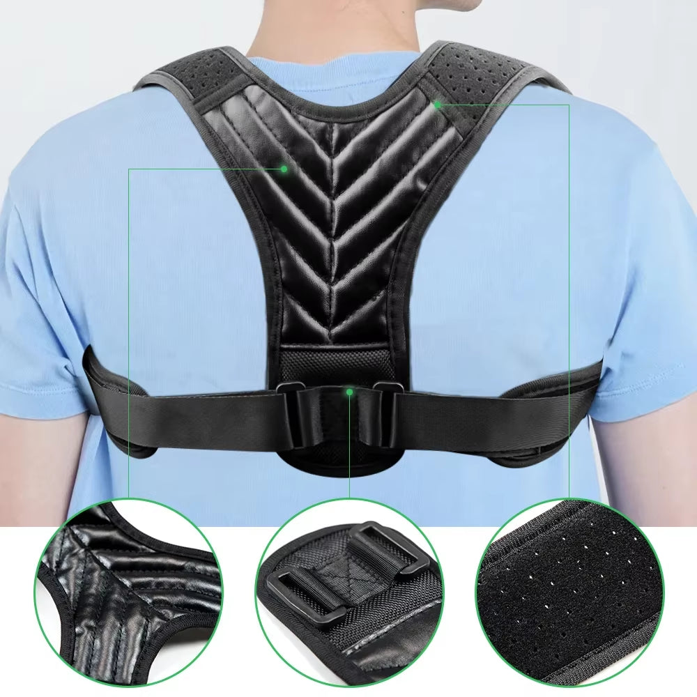 Posture Corrector for Women Men, Back Brace, Posture Trainer for Spinal Alignment &amp; Posture Support Adjustable Back Straightener