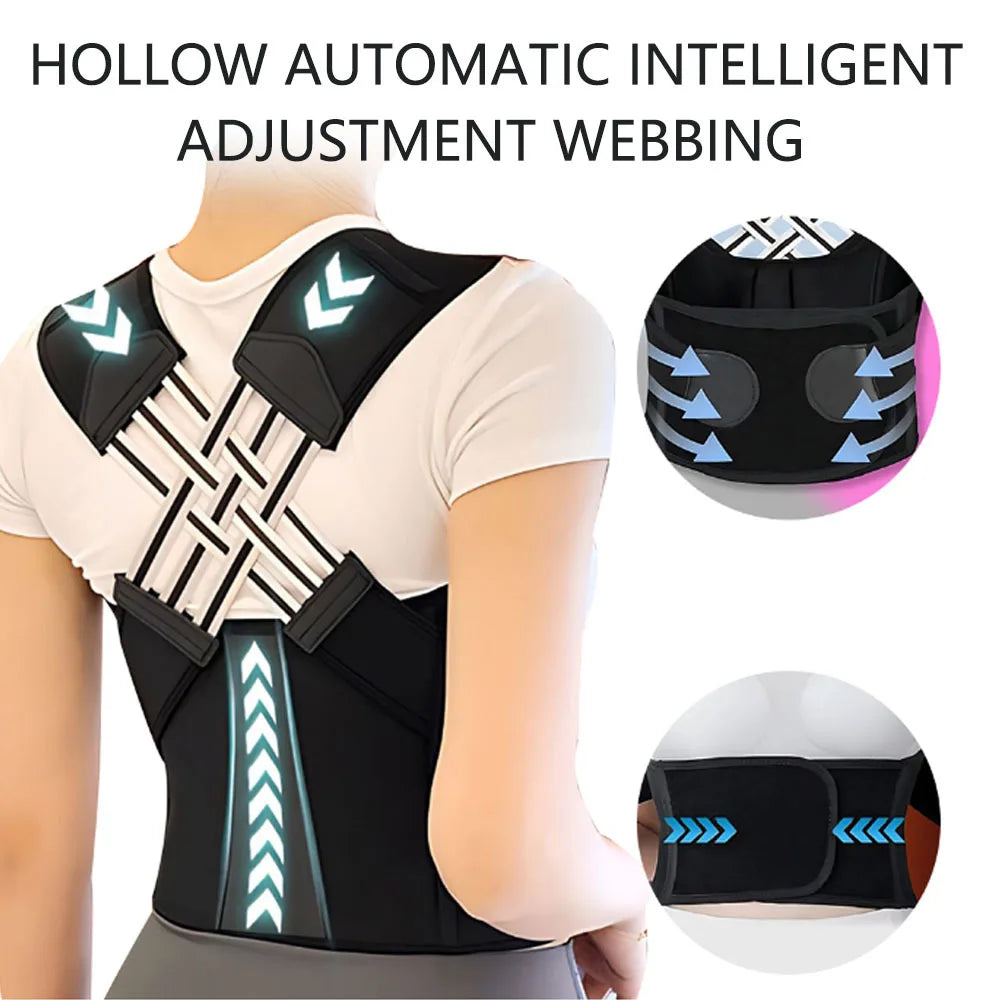 Posture Back Brace Adjustable Back Support Strap to Prevent Spinal Distortion and Hunchback for Men Women Corrector De Postura